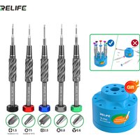 RELIFE RL-728 Mobile Phone Laptops Repair Screwdriver Strong Magnetic Ddsorption Mute Bearing S2 Steel Gun Screwdriver