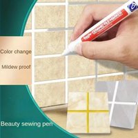 Waterproof Tile Marker Grout Pen Wall Seam for Floor Bathroom Kitchen Toilet Wall Seam Repair Black White Gold Silver Beige