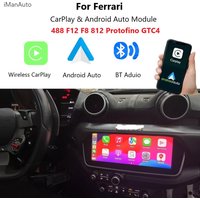 Wireless Carplay Android Auto Module For Ferrari Protofino GTC4 F8 812 488 Mirroring AirPlay Support OEM Mic Reversing Car Play