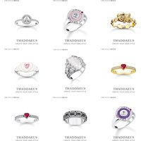 Peace Heart Rose Flower Eye Oval Ring Europe Style Glam Fashion Classic Jewerly For Women Gift In 925 Sterling Silver