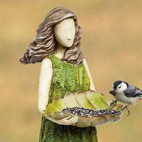 Pastoral Forest Goddess Resin Decoration Statue, Home Courtyard Garden Craft Ornament, Indoor Outdoor Decorative Figurine