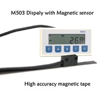 M503 Magnetic Scale Sensor DRO Display Integrated Embedded Magnet Measurement Magnetic Tape with Stain Belt Profile Woodworking