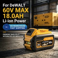 Kompatibel mit Dewei 20V-60V Dual-Voltage-Lithium-Akku 18,0Ah mit großer Kapazität, FlexVolt automatisch schaltender Werkzeugakku.