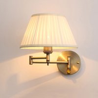 Amerykańska teleskopowa lampa ścienna z tkaniny żelazna składana lampa z wahaczem kreatywna lampka nocna do sypialni oświetlenie do czytania