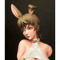 resin soldier model GK 95MM half figure - cute little bunny girl - unassembled and unpainted DIY kit - 1124C