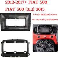 For Fiat Doblog 500L 2012+(10.1Inch) 500 2015+(9Inch) Car Radio Fascias Android MP5 Stereo Frame Player 2Din Head Unit Panel Kit