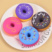 Realistic Donut Slow Rising Soft Squeeze Toy Simulation Food Fidget Toy Stress Relief Decompression Sensory Play Gift for Adults