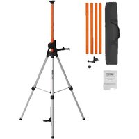 SucceBuy Laser-Nivellierstativ 1/4"-20 & 5/8"-11 Gewindehalterung 40,94-133,85 Zoll Höhenverstellung mit Wasserwaage und robustem Ständer