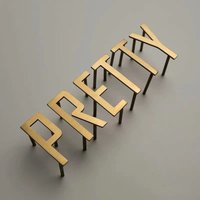 Customized Metal Billboards Outdoor Decorative Walls Gold Letters Silver Letters Logos Personalized Metal Signage for Business
