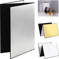 Selens Photography Cardboard Folding Reflector Thick Paper Book Board Reflective for Camera photo Shooting photography props