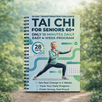28 Days Transformation Challenge Tai Chi Walking for Seniors Easy 10 Minute Daily 4 Week Program Health Fitness Book