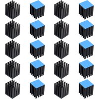 19x19x24mm 20pcs Aluminum Heatsink Radiator Heat sink Cooler Cooling for Electronic Chip IC MOS With Thermal Conductive Tape