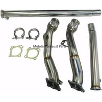 Exhaust Pipe Manifold For Audi S4 B5 A6 Allroad C5 2.7L Full 3" K04/RS6