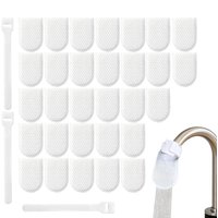 Faucet Water Filter Bag 30 Pieces with Strap Splash-Proof Faucet Filter Bags for Bathroom Sink Garden Watering Dormitory Room