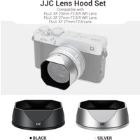 JJC Camera Square Lens Hood Shade with Adapter Ring for Fujifilm X-E5 XF 23mm F2.8 R WR,XF 27mm F2.8 R WR,XF 27mm F2.8 Lens Hood