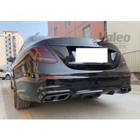 FOR Benz E class W213 2016- 2019 Standard Change to E63 E53 Car Diffuser With Exhaust Tips Rear Bumper Fit