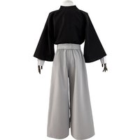 Jujutsu Kaisen Zenin Naoya Cosplay Costume, Black Kimono & Hakama Pants Set, Halloween Party & Anime Convention Outfit for Men