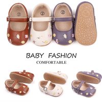 Baby Summer Sandal Mary Jane Style Cute Embroidery Flower