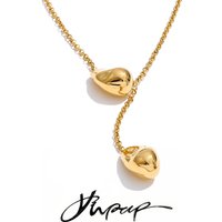 Yhpup 2026 Stainless Steel Fashion Design Pendant Necklace for Women Waterproof Metal Distinctive Collar Jewelry High Quality