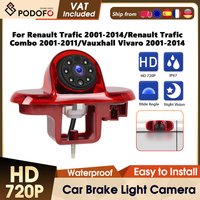 Podofo Auto-Rückfahrkamera mit CCD-Nachtsicht und HD-Rückfahrkamera für Renault Trafic/Vauxhall Vivaro 2001-2014