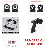 SG2402 SG-2402 RC Car Spare Parts Metal wheel hub Roof light Remote control Shock absorber Receiving board
