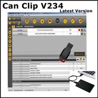 Latest version Can Clip V234 +Reprog V191+Dialogys V4.72 For Renault Can Clip OBD2 Diagnostic software send by HDD