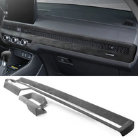 Top Suede Car Central Control Air Outlet Panel Cover Mat For Honda Civic 11th 2022 2023 2024 Interior Trim kit Auto Accessories