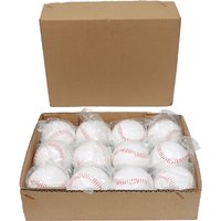 12 Pcs 9-inch hardwood/soft rubber core baseballs throwing training sawdust hard solid baseballs