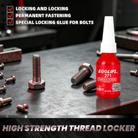LOOLIFL,271 Thread Locker High Strength Bolt Screw Anti‑Loosening Sealant Industrial Thread Locking Glue For Metal Fasteners10ml