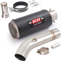 Motorcycle Exhaust Mid Pipe For Lexmoto LXR 125/LXR 125 SE/LXR 380 2019-2025 Stainless Steel/Carbon Fiber Removable DB Killer
