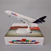 20cm Md-11 Metal Alloy Model Plane Kits Air Fedex Express Airlines With Wheels Landing Gears Collectible Aircraft