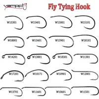 200pcs Barbed and Barbless Fishing Fly Hook Nymphs Pupa Egg Fly Dry Fly Wet Fly Jig Nymph Hook Caddis Streamer Fly Tying Hook