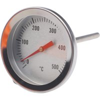 1 Pc BBQ Thermometer Stainless Steel Oven Thermometer Bimetallic Thermometer 0-500°C High-temperature Ovens Thermometer