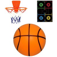 Indoor Silent Basketball with Non Slip Train Mat Foam Basketball Quiet Dribbling Indoor Training for Children No Noises At Home