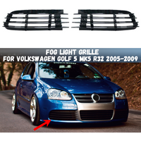 Car Front Bumper Fog Light Lamp Cover Grille Lower Grill For Volkswagen VW Golf 5 MK5 R32 2005 2006 2007 2008 2009