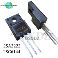 10pcs 2SA2222 2SC6144 TO-220F 5pairs ( 5pcs A2222 + 5pcs C6144)(2SA1837 + 2SC4793)(2SA1930 + 2SC5171 )(2SA2210 + 2SC6082 )