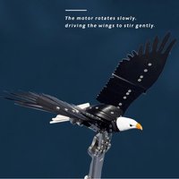 DM337 200+Pcs 5V Mechanical Eagle Simulation Electric Model Decoration Metal Animal Dynamic Ornaments Battery Unassembled KIT