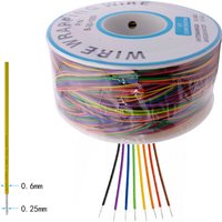250m Circuit board PCB Wires 30AWG Wire Single Tinned Copper Wire 8-color Board Cable Roll Electronic Conductor Wire Connector