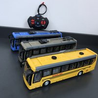 Simulation RC Car Model Remote Control Bus Remote Control Double Section Sightseeing Bus Educational Toys for Children Gift Boys