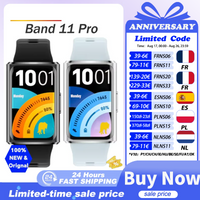 Montre connectée Huawei Band 11 Pro version globale, bracelet intelligent, écran AMOLED 1,62'', fréquence cardiaque, smartband