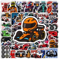 Cool Racing Car Stickers DIY Gift Kids Toys Waterproof Vinyl Decals for Diary Bottle Laptop Scrapbook Luggage Decor Refrigerator