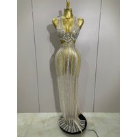 Luxury Sparkly Diamonds Sequins Sexy Mesh See Through Long Dress 2025 Women Celebrate Birthday party Dresses Festival Costume