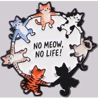 Pet Lover Enamel Pins Cartoon Cats Brooches Badge Lapel Pins for Backpacks Bags Backpack Clothes Decoration Animal Jewelry Gift