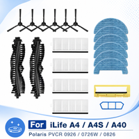 Spare Parts For iLife A4 A4S A40 Polaris PVCR 0926 0726W 0826 Robot Vacuum Cleaner Main Side Brush Hepa Filter Mop Accessories