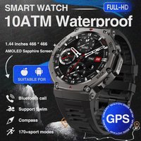 New T-Rex 3 Pro Dual-Band GPS Military Smart Watch 48mm 10ATM Water-Resistant 500mAh Battery Compass Altimeter AGPS Smart Watch