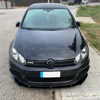 for Volkswagen VW Golf 6 MK6 GTI GTD Front Bumper Lip Spoiler Splitter Diffuser 2009 2010 2011 2012 2013 Bodykits Tuning Gloss
