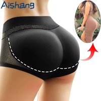 Women Padded Push Up Shapewear Panties Butt Lifter Shaper Fake Ass Buttocks Hip Pads Invisible Control Briefs Slimming Underwear