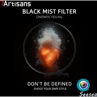 7Artisans Black Mist Filter 1/2 1/4 1/8 Black Mist Ultra Slim Frame AGC Optical Glass MRC Coating46/49/52/55/58/62/67/72/77/82mm