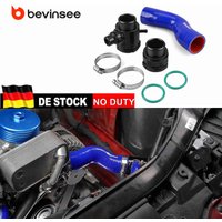 BEVINSEE Oberer Kühlerschlauch mit Flansch für BMW E81 E87 E82 E88 E90 E91 E92 E93 E84 X1 N52 Motor Kühlmittelleitung Ersetzt 17127531579