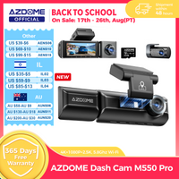 New AZDOME 4K M550 Pro Dash Cam Front Rear Interior 3 in 1 Car Camera 24H Parking Monitor Supercapacitor 5G WIFI GPS ADASCar DVR image 4